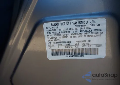 2013 Infiniti M37 из США, поврежденный, VIN JN1BY1AP9DM511730